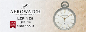 AERO アエロ レピーヌ クオーツ懐中時計 42829 AA04