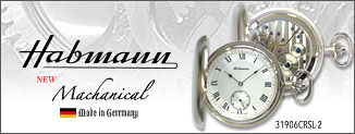 【新作】31906CRSL-2 ハッフマンHabmann 手巻き式懐中時計 シースルーバック