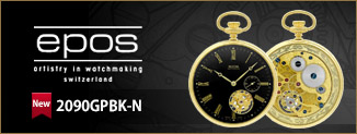 EPOS 2090GPBK-N 手巻き式懐中時計