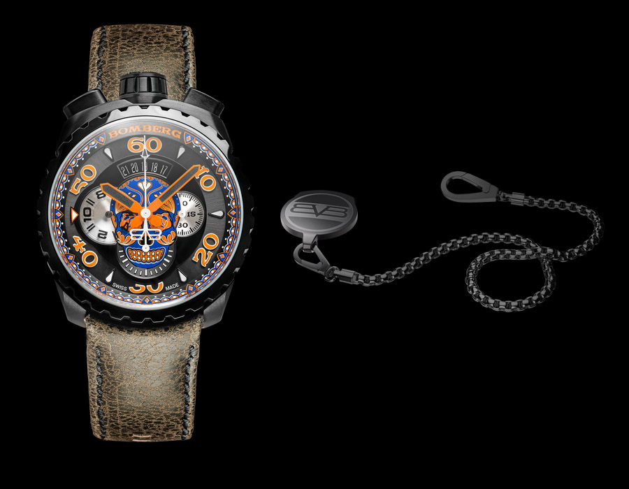 BOMBERG(ボンバーグ) BOLT-68 QUARTZ CHRONOGRAPH BS45CHPBA.051.3 ブルースカル画像