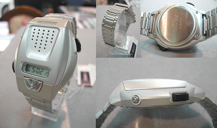 セイコーデジタル式音声、盲人・視覚障害者用腕時計SBJS001の腕時計の画像です。